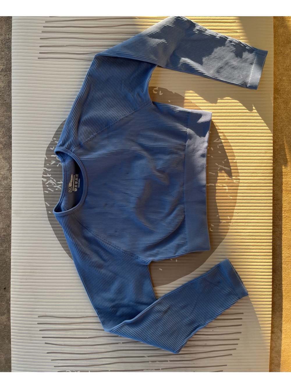 Ribbed Long-Sleeve Workout Top